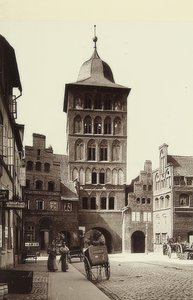 Puerta del castillo de Lübeck. Hacia 1900 de Unbekannt