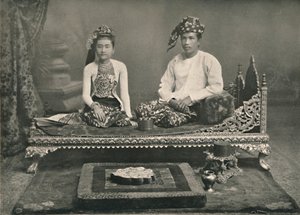 Príncipe y Princesa Birmanos, 1900 de Unbekannt