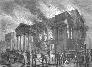 Incendio del Teatro Covent Garden, 1856 1897 de Unbekannt
