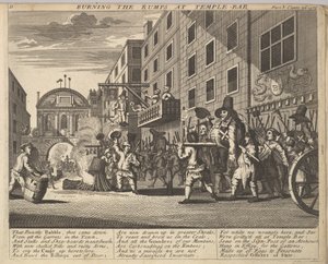 Quemando los Rumps en Temple Bar, Placa 11: Ilustraciones de Hudibras de Samuel Butler