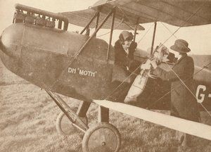 Por aire a los campos de golf en un pequeño avión Moth de 27-60 HP, 1927 de Unbekannt