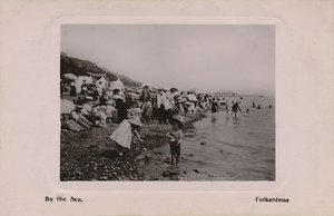 Junto al mar, Folkestone, finales del siglo XIX - principios del siglo XX de Unbekannt