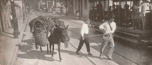 En tranvía y mula, 1914