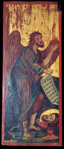 Ícono bizantino de San Juan Bautista, siglo I a.C.