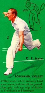 C. E. Hare - Volea de derecha, c1935 de Unbekannt
