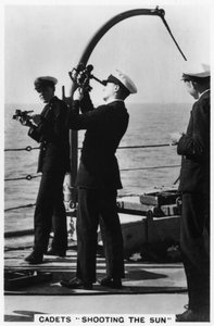 Cadetes tomando el sol, Colegio Naval Real, 1937