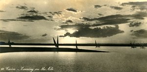 El Cairo - Atardecer en el Nilo, c1918-c1939