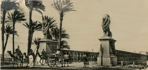 El Cairo - Puente Kasr-El-Nil, c1930-c1939 de Unbekannt