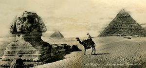 El Cairo - Esfinge y Pirámides, c1918-c1939 de Unbekannt