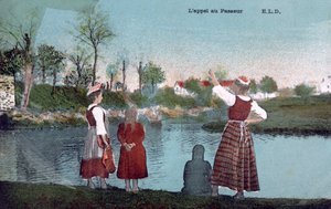 Llamada al barquero, c1900
