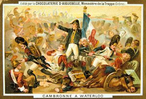 Cambronne en la batalla de Waterloo, 18 de junio, 1815, siglo XIX de Unbekannt