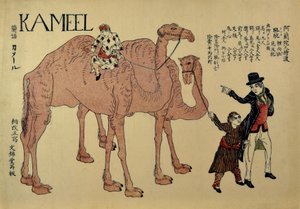Camellos con manejadores holandeses, ca. 1821 de Unbekannt