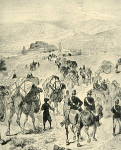 Campamento del General Roberts en Thal en el río Kuram, 1901 de Unbekannt