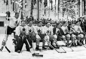 Equipo canadiense de hockey sobre hielo, Juegos Olímpicos de Invierno, Garmisch-Partenkirchen, Alemania, 1936 de Unbekannt