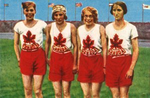 Equipo canadiense, relevo femenino 4 x 100 metros, 1928 de Unbekannt