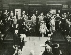 Canberra, Australia. Sus Majestades inaugurando el Primer Parlamento Federal, 9 de mayo de 1927 de Unbekannt