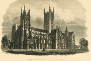 Catedral de Canterbury, principios-mediados del siglo XIX de Unbekannt