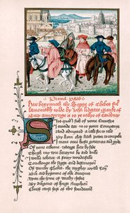 Peregrinos de Canterbury, c1420 siglo XIX de Unbekannt