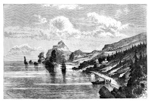 Cabo la Jonquiere, Sajalín, Rusia, 1895 de Unbekannt