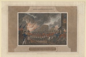 Captura e incendio de la ciudad de Washington, 1815 de Unbekannt
