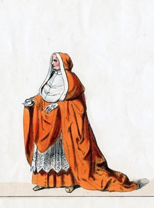 Cardenal Wolsey, diseño de vestuario para la obra de Shakespeare, Enrique VIII, siglo XIX de Unbekannt