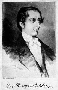 Carl Maria von Weber 1786-1826, compositor alemán, siglo XX de Unbekannt