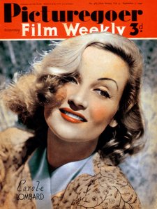 Carole Lombard 1908-1942, actriz estadounidense, 1940