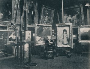 Carolus Duran en su estudio, c1897 de Unbekannt