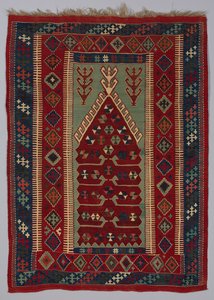 Alfombra Kilim, finales del siglo XIX-principios del siglo XX