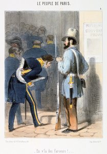 Caricatura relacionada con la Comuna de París, 1870s de Unbekannt