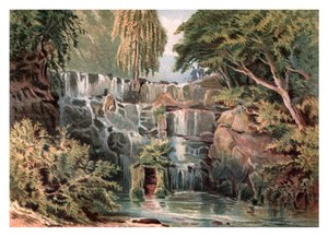 Cascada en Virginia Water de Unbekannt