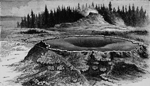 Castillo Geyser y Fire Basin, 1873, 1883