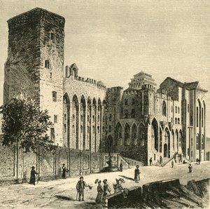 Castillo de los Papas, Aviñón, 1890 de Unbekannt