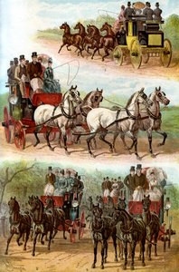 Equipos célebres en el parque, 1887 de Unbekannt