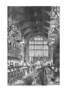 Celebración del Matrimonio Real - El Coro de la Capilla de San Jorge, 10 de marzo de 1863