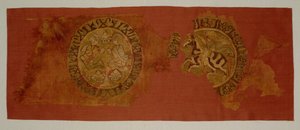 Banquete celestial colgante, de la tumba del Obispo Gurb, 1200-1284 de Unbekannt