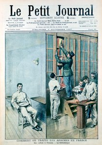 Celda y biblioteca en la prisión de Fresnes, 1907 de Unbekannt