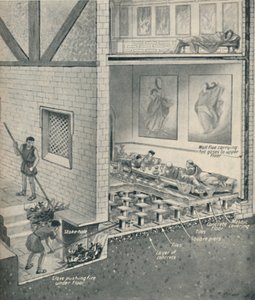 Calefacción central en Gran Bretaña hace 1800 años, c. 1934 de Unbekannt