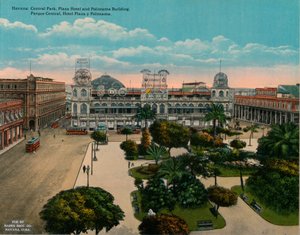 Parque Central, Hotel Plaza y Edificio Politeama, La Habana, Cuba, c1920 de Unbekannt