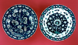 Platos de cerámica, siglo XVI
