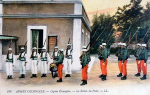 Cambio de guardia, Legión Extranjera Francesa, c. 1910