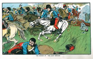 Carga de la Brigada Ligera en Balaclava, Guerra de Crimea, 25 de octubre de 1854