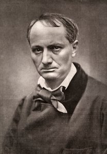 Charles Baudelaire, influyente poeta, crítico y traductor francés, mediados del siglo XIX