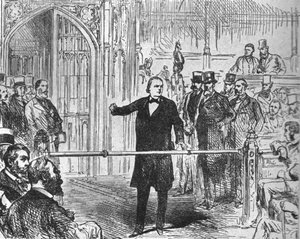 Charles Bradlaugh...Reclamando el derecho a hacer la afirmación de lealtad... de Unbekannt