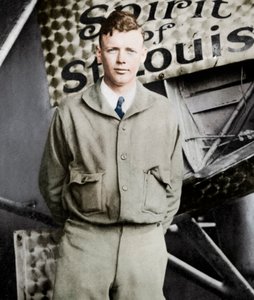 Charles Lindbergh, aviador récord, 1927
