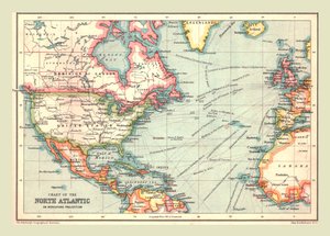 Carta del Atlántico Norte, 1902