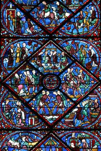 Catedral de Chartres: vidriera Chartres Francia de Unbekannt