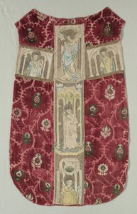 Espalda de casulla con banda de orfrebre bordada, 1415-1425 de Unbekannt
