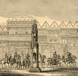 Cruz de Cheapside, como apareció en 1547, 1897.