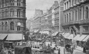 Cheapside desde la Mansion House, Ciudad de Londres, c1900 1901 de Unbekannt